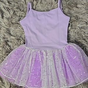 ARSHINER Girls Ballet Dress Lilac, Tutu, Size 130 (US 6-7)